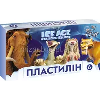 Пластилін "ICE AGE" 6  кол.
